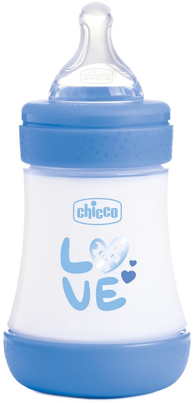 Chicco Biberon P5 150 ml Slow Silicone Boy